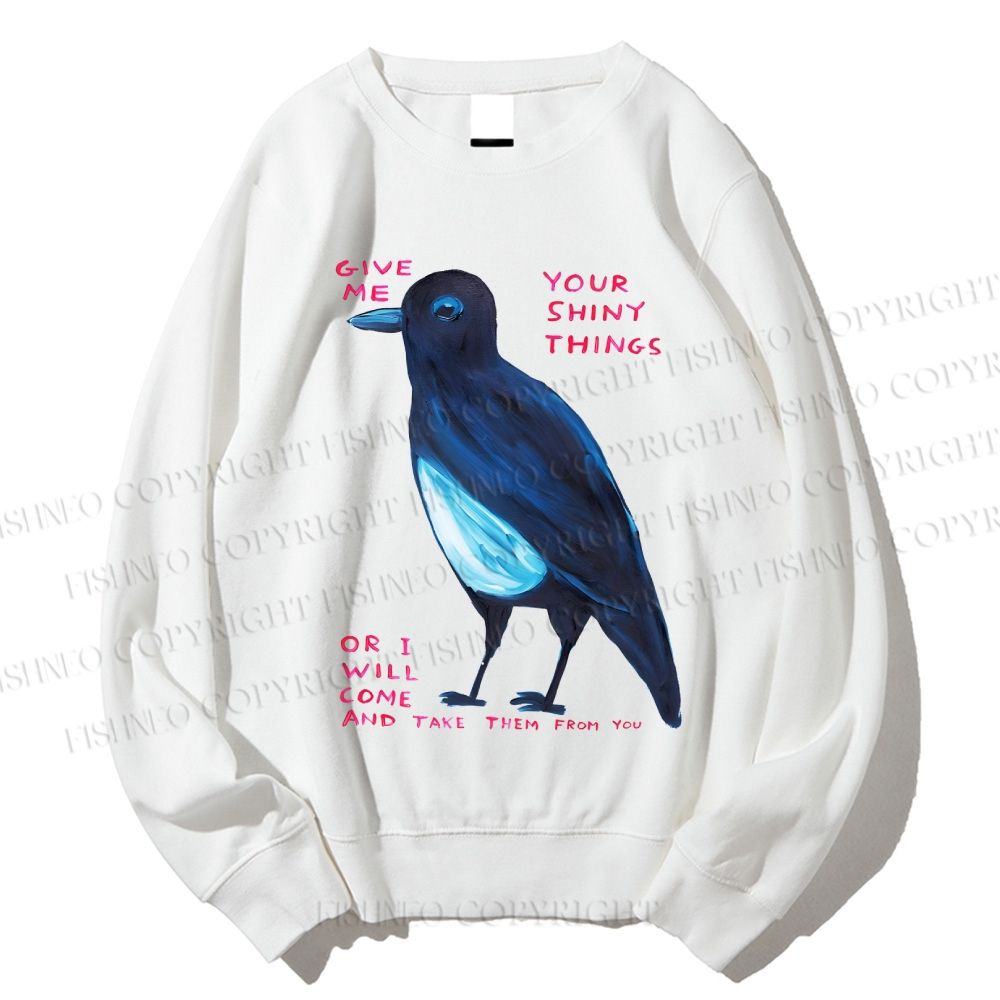 Unisex Give Me Bird Printed Sweatshirt