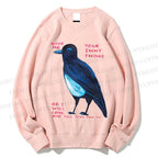 Unisex Give Me Bird Printed Sweatshirt