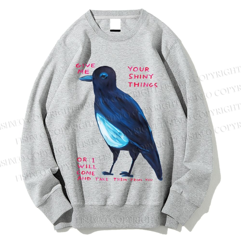 Unisex Give Me Bird Printed Sweatshirt