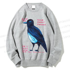 Unisex Give Me Bird Printed Sweatshirt