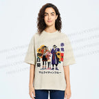 Unisex Samurai Champloo Japanese Printed Washed Tee