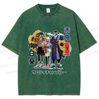 Unisex Samurai Champloo Japanese Printed Washed Tee