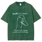 Stupid Goose Funny Washed T-Shirt