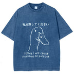 Stupid Goose Funny Washed T-Shirt