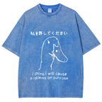 Stupid Goose Funny Washed T-Shirt