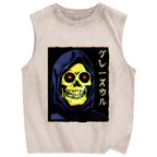 Skeletor Masters Of The Universe Vintage Distressed Washed Tank Top