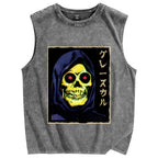 Skeletor Masters Of The Universe Vintage Distressed Washed Tank Top