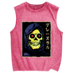 Skeletor Masters Of The Universe Vintage Distressed Washed Tank Top