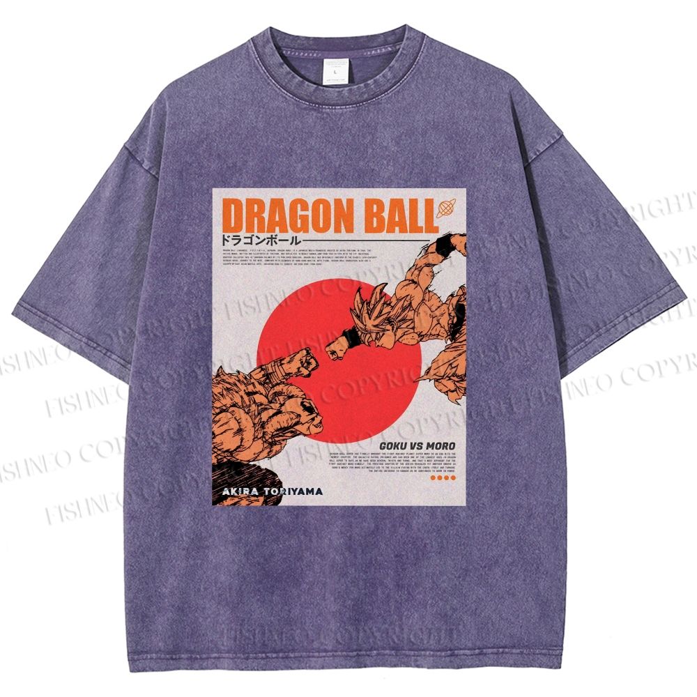 Unisex Dragon Ball Goku Printed Washed Tee
