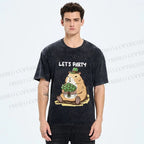Unisex St.Patrick's Capybara Printed Washed Tee