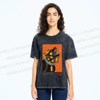 Unisex Kusama Floral Hound Printed Washed Tee