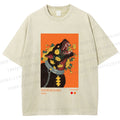 Unisex Kusama Floral Hound Printed Washed Tee