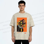 Unisex Kusama Floral Hound Printed Washed Tee