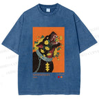 Unisex Kusama Floral Hound Printed Washed Tee