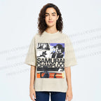 Unisex Samurai Champloo Printed Washed Tee