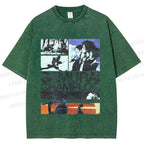Unisex Samurai Champloo Printed Washed Tee