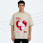 Unisex Yayoi Kusama Panther in Love Printed Washed Tee