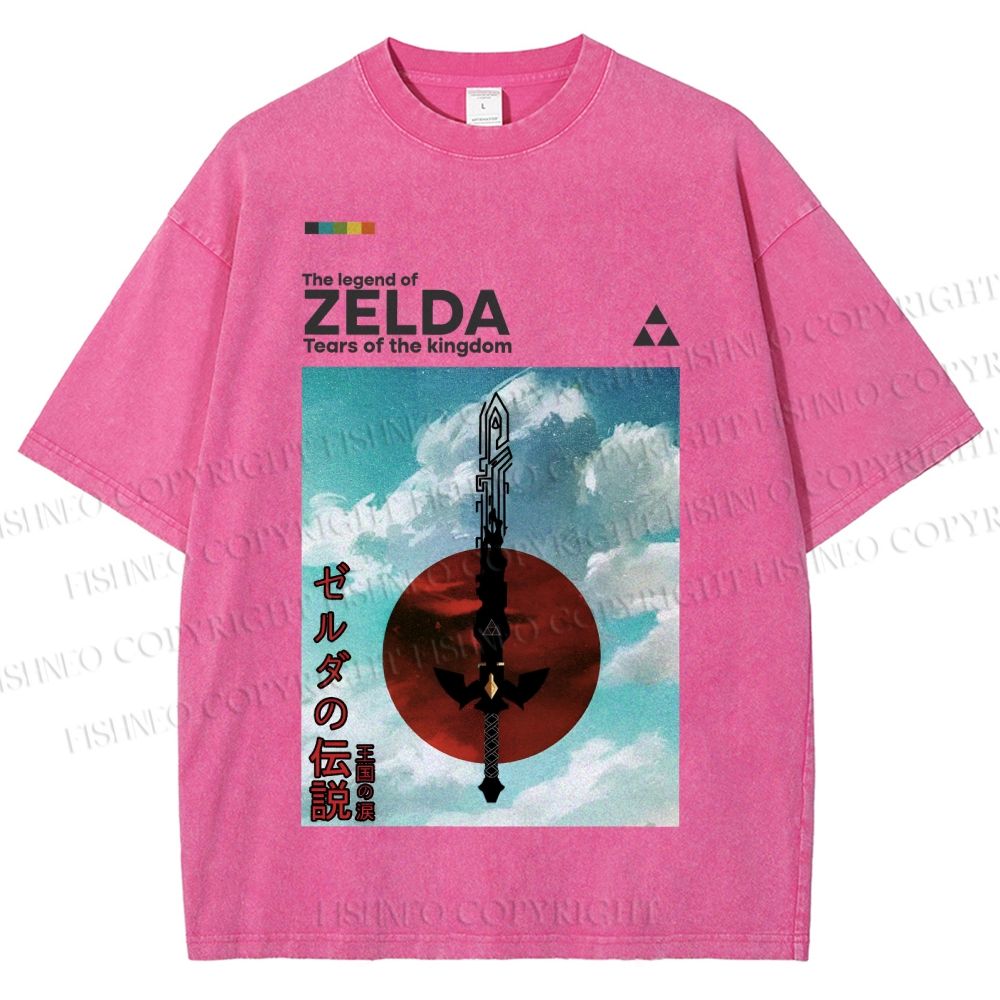 Unisex The Legend of Zelda Printed Washed Tee