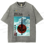 Unisex The Legend of Zelda Printed Washed Tee