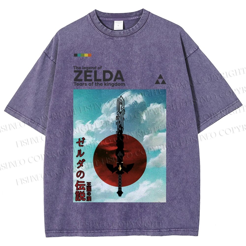 Unisex The Legend of Zelda Printed Washed Tee