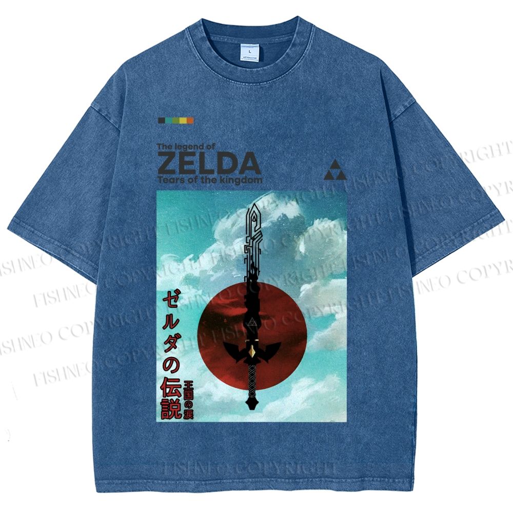 Unisex The Legend of Zelda Printed Washed Tee