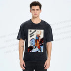 Unisex Goku Dragon Ball Printed Washed Tee