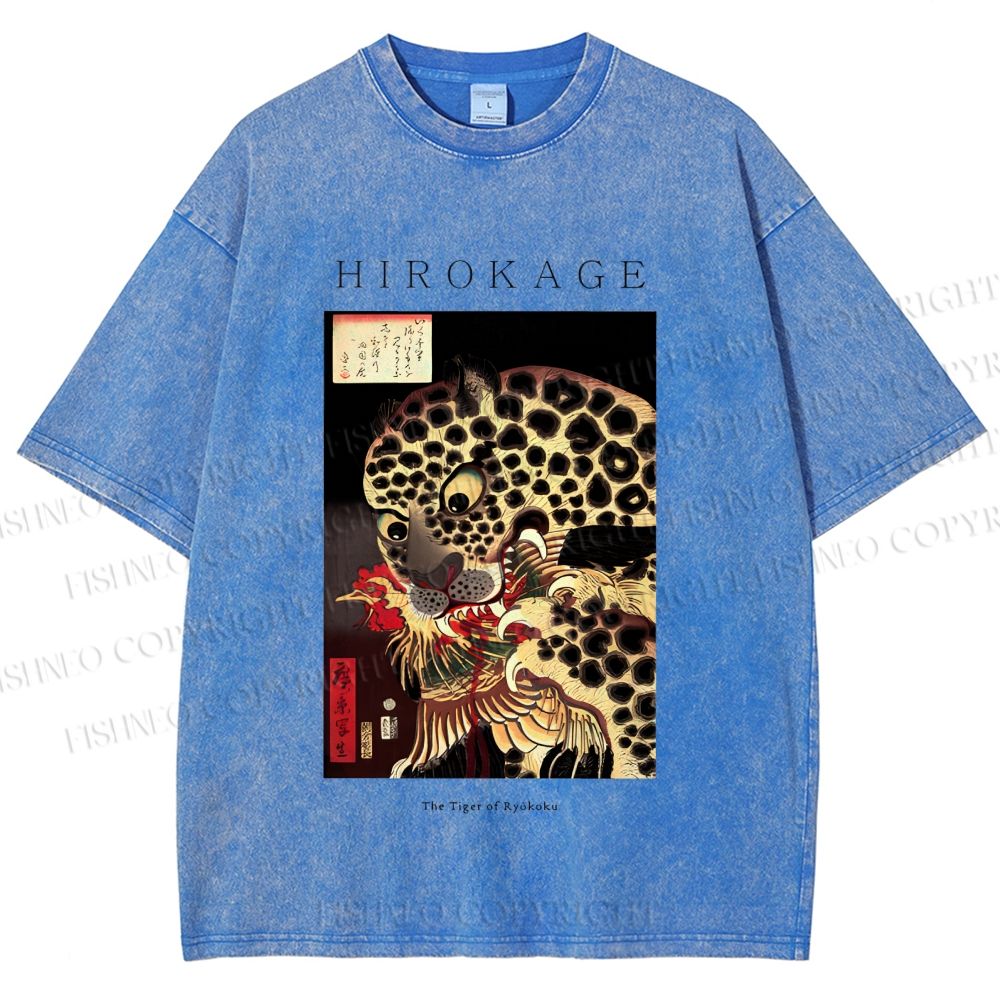 Unisex The Tiger of Ryōkoku Printed Washed Tee