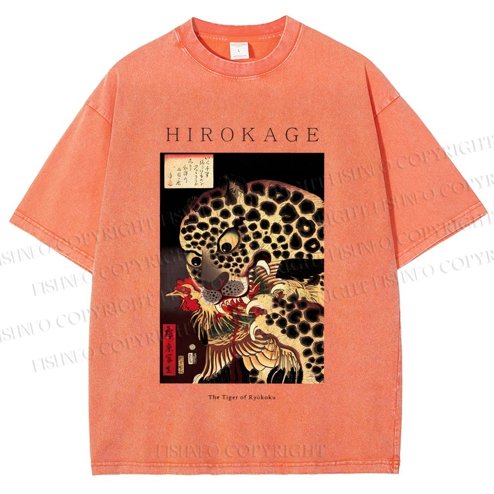 Unisex The Tiger of Ryōkoku Printed Washed Tee