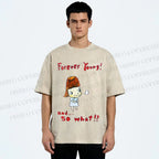 Unisex Forever Young Yoshitomo Nara Printed Washed Tee