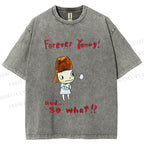 Unisex Forever Young Yoshitomo Nara Printed Washed Tee