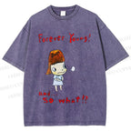 Unisex Forever Young Yoshitomo Nara Printed Washed Tee