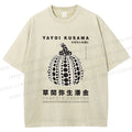 Unisex Yayoi Kusama Pumpkin Printed Washed Tee