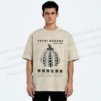 Unisex Yayoi Kusama Pumpkin Printed Washed Tee