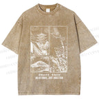 Unisex No Detours Just Direction Printed Washed Tee