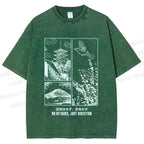 Unisex No Detours Just Direction Printed Washed Tee