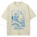 Unisex No Detours Just Direction Printed Washed Tee