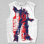 Unisex Transformers Optimus Prime Printed Tank Top