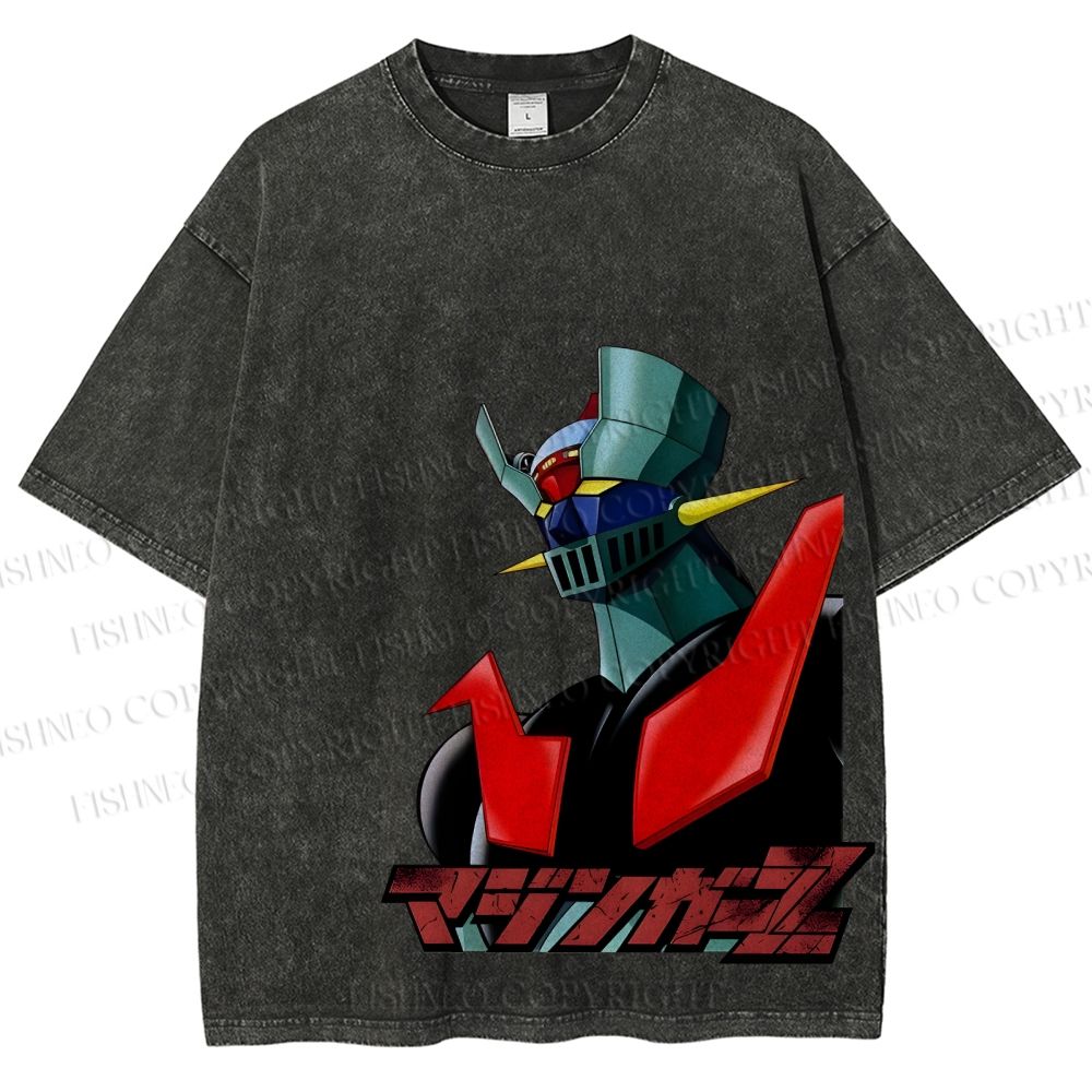 Mazinger Z Vintage Wash Japanese Design T-Shirt