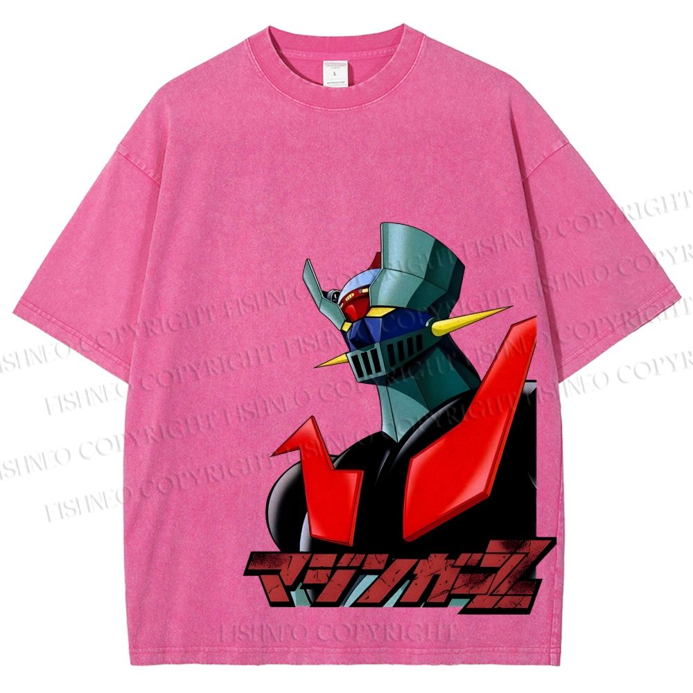 Mazinger Z Vintage Wash Japanese Design T-Shirt