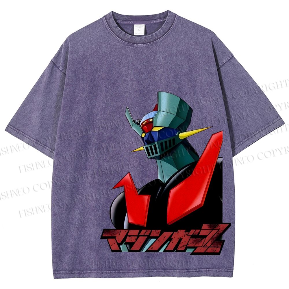 Mazinger Z Vintage Wash Japanese Design T-Shirt