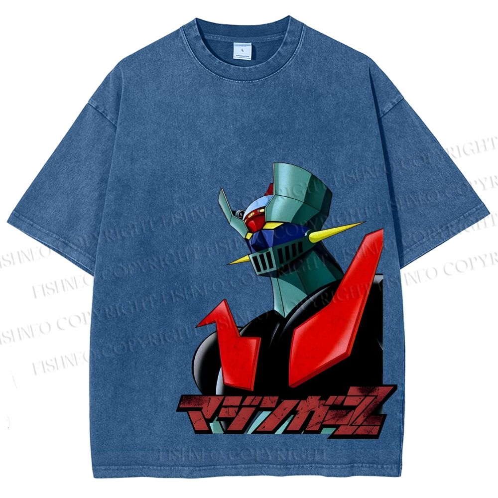 Mazinger Z Vintage Wash Japanese Design T-Shirt