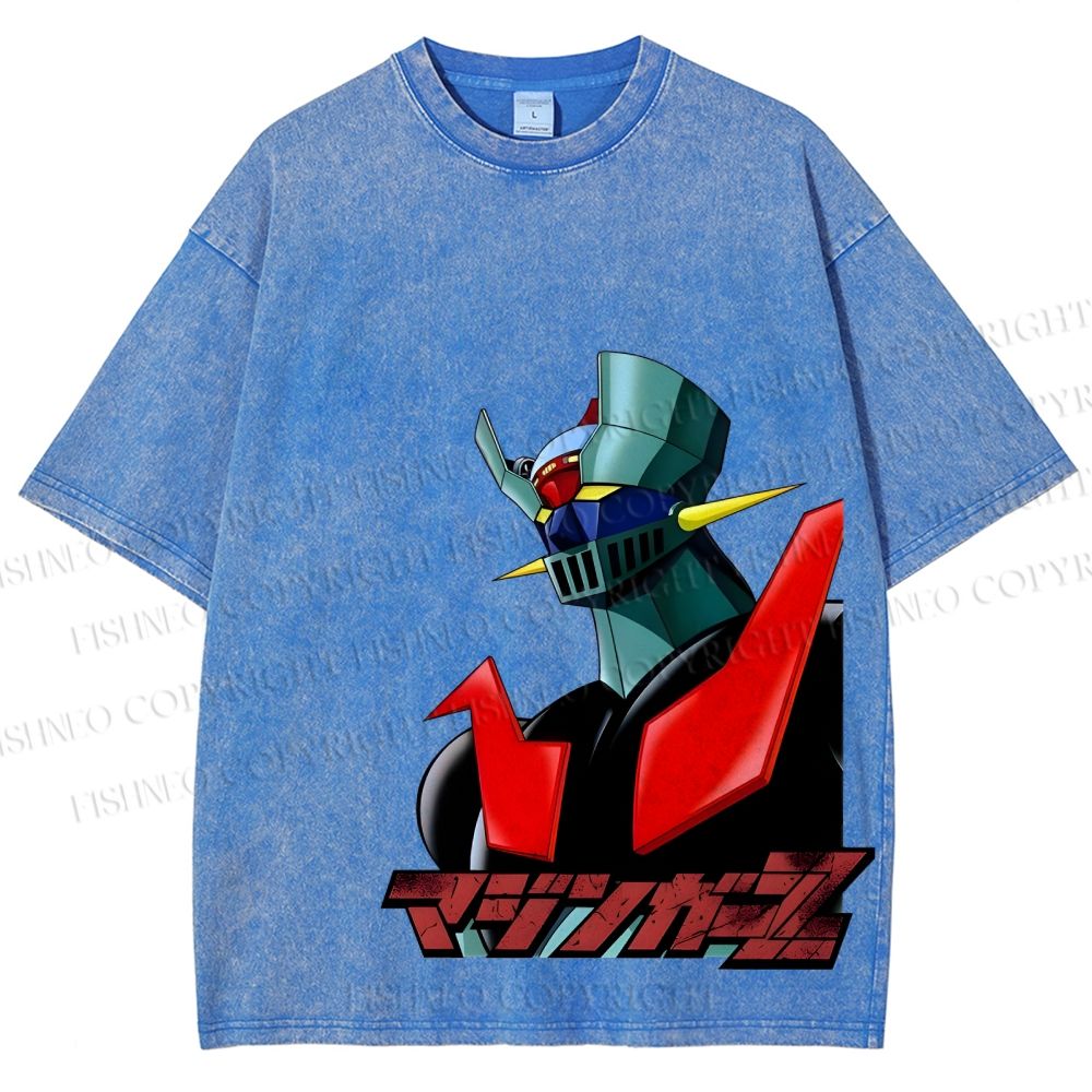 Mazinger Z Vintage Wash Japanese Design T-Shirt