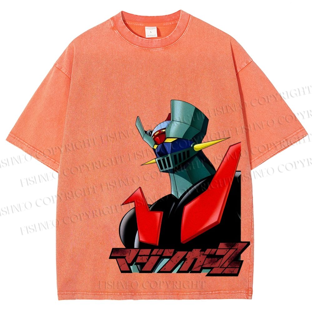 Mazinger Z Vintage Wash Japanese Design T-Shirt