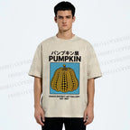 Unisex Yayoi Kusama Pumpkin Art Printed Washed Tee