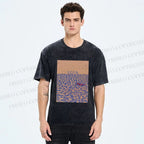 Unisex Like A Fish On The Sand Till A Wave Lends Hand Printed Washed Tee