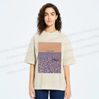 Unisex Like A Fish On The Sand Till A Wave Lends Hand Printed Washed Tee