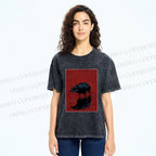 Unisex The Turning Crow Printed Washed Tee