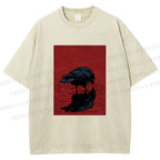 Unisex The Turning Crow Printed Washed Tee