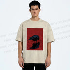 Unisex The Turning Crow Printed Washed Tee