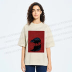 Unisex The Turning Crow Printed Washed Tee